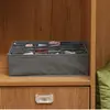 Caja de Almacenamiento de Fieltro DIY Multifuncional para Armario, Cesto de Almacenamiento para Clasificación de Ropa Interior y Otros Artículos 1106