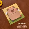 Notas Adhesivas con Forma de Capibara, Notas Adhesivas Lindas para Planificador Estudiantil, Notas de Memo Desgarrables para Oficina