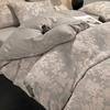 Juego de cuatro piezas de algodón de tres capas, sábana y edredón de algodón 60, ropa de cama textil para el hogar Nantong, funda de edredón de tres piezas, ropa de cama 4