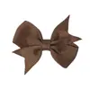 Pinza para el cabello de lazo de color sólido de Amazon transfronterizo, clip lateral para bebé, diadema para bebé de cola de milano para niños, venta al por mayor