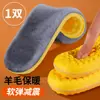 Plantillas acolchadas de lana de invierno para hombres y mujeres, transpirables, absorbentes de sudor, amortiguadoras de impactos, cómodas, de suela suave, engrosadas y forradas de felpa, venta al por mayor