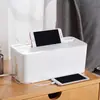 Caja de almacenamiento de alambre al por mayor caja de almacenamiento de enchufes y cargadores caja organizadora de cables de alimentación de escritorio y cables de datos