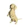 Figura popular de Dachshund de pie, impresa en 3D transfronteriza, una pieza decorativa creativa para salas de estar y entradas