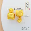 Accesorios chapados en oro de cobre de 24k anillo de cadena extendida cadena larga cuentas de conejo pez dorado cuerda de cuentas trenzada hecha a mano para bricolaje
