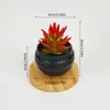 Venda Quente Transfronteiriça Suculentas Falsas Mini Plantas em Vasos de Plástico Suculentas de Simulação Presentes Plantas de Comércio Exterior Pequenos Enfeites para Casa