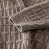 Suéter de punto de cachemira acanalado grueso con cuello redondo para mujer, corte holgado, adelgazante, cálido, estilo coreano