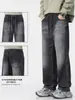 Ropa de Hombre Fengshe / 2026 Primavera y Otoño Nuevos Jeans Rectos Holgados y Pantalones de Pierna Ancha Tendencia Americana High Street para Hombre