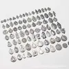 Venta al por mayor del fabricante Acero Inoxidable Presión de Aceite Colgante Cabeza Humana DIY Estilo Europeo y Americano Colgante Personalizado Accesorios de Joyería DIY