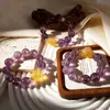 Pulsera de Amatista Boliviana 12mm Tendencia en Tiktok y Xiaohongshu Pulsera de Amatista Natural Regalo para Mejores Amigos