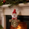 Nuevas decoraciones navideñas transfronterizas Mingguan, colgantes de muñecos navideños de tela, adornos para árbol de Navidad en stock