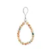 Raíz de Bodhi Cuentas Redondas Gato Asado Carbón Uña de Gato Lanyard para Teléfono Móvil para Mujeres Exquisito y Lindo Gato de la Suerte Corto para Muñeca Colgante Antiperdida Venta al por Mayor