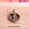 Belo Enfeite de Banho em Latão Puro, Objeto Antigo Sólido Vintage, Decoração de Casa, Artesanato de Mesa, Ornamento de Cobre