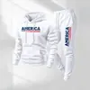 Conjunto de Sudadera con Capucha y Logo Personalizado Amazon Transfronterizo Sudaderas Unisex Moda Urbana Venta al por Mayor de Sudaderas Desde Una Pieza