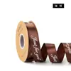 Acessórios para Laços, Fitas para Embalagem de Flores, Fitas Estampadas com Hot Stamping, Acessórios de Poliéster, Fitas para Bolo, Fitas para Presente