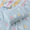 Toalla de Baño para Bebé de Gasa de Algodón Puro con Borde de Jacquard 110*110cm Cómodo Manta Transpirable para Bebé de Primavera y Verano para Guardería