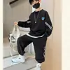 Ropa de Primavera para Niños Traje Deportivo 2024 Nuevo Conjunto de Dos Piezas para Niños Niños Grandes Ropa Fresca de Otoño Ropa Moderna para Niños