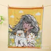 Toalla de Gasa de Algodón Puro Toalla Cuadrada de Gasa de Cuatro Capas Toalla Cuadrada de Algodón para Niños de Guardería Venta al por Mayor Exportación a Corea Paño de Cocina