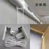 Suporte para persiana rolo Rams escritório cortina de elevação cordão de puxar suporte de instalação de conta cabeça quadrado peças sobressalentes do rolo