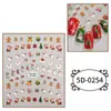 Pegatinas Creativas de Dibujos Animados para Halloween Impermeables Pegatinas para Diario Navideño Transfronterizas Lindas Pegatinas de Relieve Tridimensional 5D para Niños
