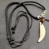 Venta caliente diente real perro negro imitación diente de lobo colgante mastín del Tíbet diente año de nacimiento femenino colgante regalo hombres étnico mujeres pareja