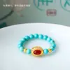 Anel elástico de flor de rosa, nicho de luxo leve, tendência nacional, anel para dedo indicador estilo antigo, joias de alta qualidade estilo Novo Chinês atacado