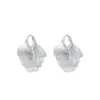 Diseño de Nicho Europeo y Americano Metal Brillante Cortado Hojas de Lentejuelas Pendientes de Gama Alta Pendientes de Moda Elegantes