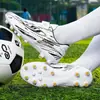 Zapatos de Fútbol con Cordones y Velcro Gratis para Niños y Niñas Uñas Rotas para Estudiantes de Primaria Zapatos Deportivos de Competición con Tacos