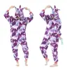 Atacado de fábrica pijama infantil de animal de desenho animado peça única roupão stilzai cavalo celestial unicórnio fantasia de flanela grossa