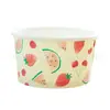 Serie de Sandía de Verano Vasos de Papel para Niños y Adultos Tazones de Papel Banderines de Sandía Palillos para Sandía Globo de Película de Aluminio Vasos de Plástico de Sandía