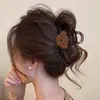 Lindo Clip Grande de Tiburón para Primavera y Verano, Simple Pinza Negra para el Cabello para Mujeres, Pasador Estilo Coreano para la Parte Posterior de la Cabeza