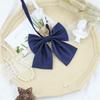Jk Color Puro Corbata de Lazo Femenina Sarga Uniforme Uniforme Escolar Traje de Marinero Pluma Mango Largo Plano Ángulo Puntiagudo Corbata de Lazo Flor
