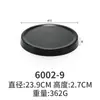 Bandeja de melamina negra de estilo japonés, rectangular, de plástico, creativa, para barbacoa, sushi, vajilla comercial