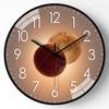 Reloj Moderno Sencillo Reloj de Pared Sala de Estar Arte Popular Reloj Silencioso Moda Luz y Sombra Decoración Personalizada Piedra Huang Shihua