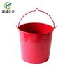 Hielera Redonda Personalizada para Exterior Cubeta de Hielo Metálica para Bar Bolso Hielera Cubeta de Hielo de Hierro Galvanizado 12 Litros Cubeta Galvanizada