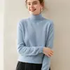 Suéter Baicai de Terciopelo y Cachemira de Cuello Alto 2026 Otoño/Invierno Nuevo Versátil Suave Pegajoso Tejido Perezoso Top para Viajes Capa Interior