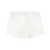 Shorts Blancos Ajustados Casuales Ultracortos para Mujer Liangwushuo, Estilo Verano, Adelgazantes, Versátiles, Pantalones de Corte Recto, Bodycon