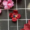 Acrílico Pengqi vermelho grande imitação de concha flor de liga tridimensional coração acessórios grupo decorativo leque sapatos Xizang material DIY bolsa