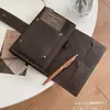 Cuaderno de Hojas Sueltas Retro Marrón A6 70% de Descuento Cuaderno de Agenda de Viaje Desmontable de Piel de PU