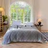 Nueva Manta Jacquard de Color Degradado con Patrón Meiling, Chal para Aire Acondicionado de Oficina, Manta Cálida para Dormitorio y Sala de Estar