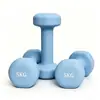 Mancuernas de Hierro Fundido Mate Recubiertas de Plástico para el Hogar, Equipo de Fitness Exclusivo para Mujeres para Ejercicio de Brazos en Casa, Color Macarrón