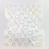 Pegatinas de Uñas Retro Corazón de Cuervo Transfronterizas Calcomanías 3D en Relieve Bronceadas Pegatinas para Uñas Pegatinas Decorativas de Mariposas para Uñas