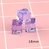 Cubos de Gelo Transparentes Simulados de Acrílico, Garrafas de Vinho, Bebidas, Luzes Noturnas, Cola Cremosa Decorativa DIY, Materiais para Capa de Celular Artesanal