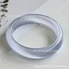 Pulsera de Cristal Blanco Moonlight Hielo Tipo Ojo de Gato Rosa Claro de Gama Alta para Mujer, Calcedonia Azul Hielo Estilo Chino, Nuevo Estilo Chino
