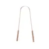 Raspador de Língua de Cobre Puro Limpador de Língua em Forma de U Placa Raspadora de Língua para Remover Mau Hálito e Limpar a Boca Conjunto de Cuidados