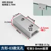 Aleación de Aluminio Clip de Vidrio Clip de Fijación Hebilla de Azulejo Clip Ranura para Maceta de Flores Perforación sin Marca en Forma de T Refuerzo para Acuario
