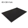 Venta directa de fábrica nuevo posavasos de bar de silicona negro cuadrado rectangular redondo de alta calidad