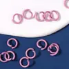 Variedad de metal de color opcional pintura abierta cierre de langosta anillo llavero colgante hecho a mano accesorios de joyería DIY