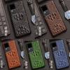 Aplicável à capa de celular Vivo S18 S18e couro de vaca crocodilo caveira meio pacote S18Pro capa protetora ultrafina