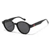 Gafas de Sol de Acetato de Moda Tendencia Deportes al Aire Libre Gafas Anti-UV Marco Redondo Metal Floral Gafas Uv400