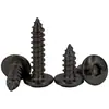 Tornillos autorroscantes de acero inoxidable 304, zincados en negro, de cabeza plana grande y cabeza de lenteja, disponibles en tamaños M3, M4, M5, M6 y M8